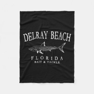 Cobertor De Velo Mulheres Delray Beach Flórida Tubarão Vintage Bran
