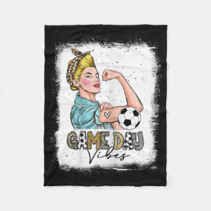 Cobertor De Velo Mulheres Futebol Desbotado Dia de Jogo Vibrações M