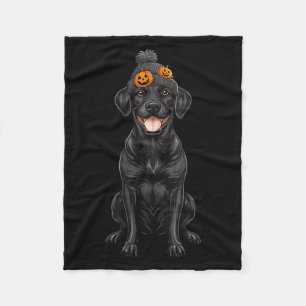 Cobertor De Velo Mulheres Labrador Preto Assustador Cão Engraçado H