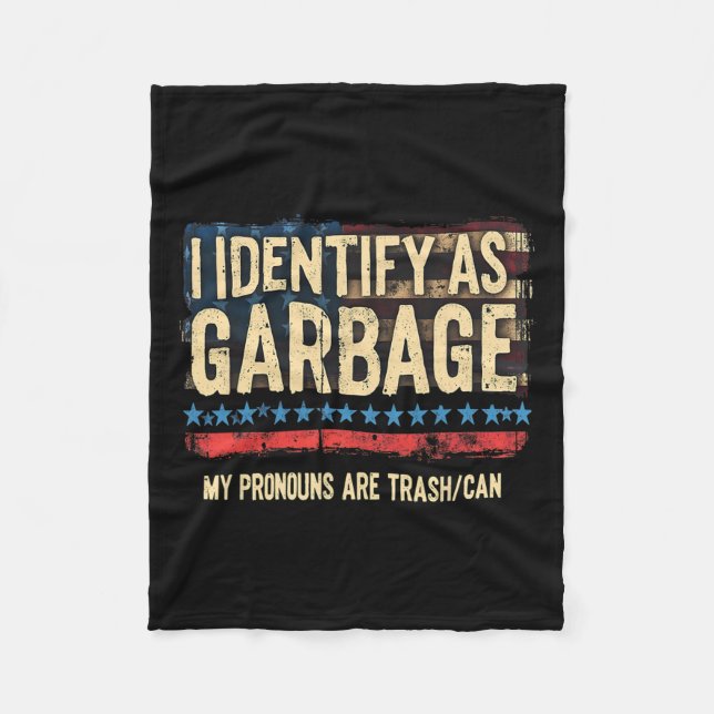 Cobertor De Velo Mulheres Meninas Que Eu Identifico Como Garbyge En (Frente)