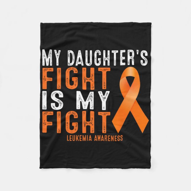 Cobertor De Velo Mulheres Minha Filha Luta É Minha Luta Contra Leuc (Frente)