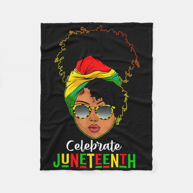 Cobertor De Velo Mulheres Negras Décima Sétima Celebração do Dia da (Frente)