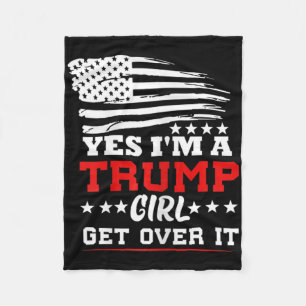 Cobertor De Velo Mulheres Sim Eu Sou Uma Garota Trump Supere Isso -