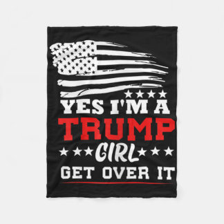 Cobertor De Velo Mulheres Sim Eu Sou Uma Garota Trump Supere Isso -