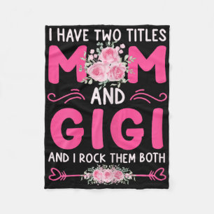Cobertor De Velo Mulheres Tenho Dois Títulos Mãe E Gigi Floral Cute