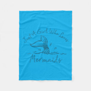 Cobertor De Velo Mulheres Uma Menina Que Ama Mermaids Cauda De Peix
