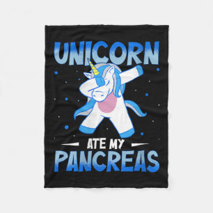 Cobertor De Velo Mulheres Unicorn Ate My Pancreas V-neck