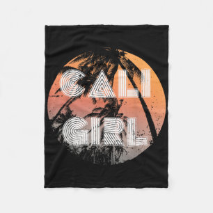 Cobertor De Velo Mulheres Vintage California Retro Cali Girl Summer