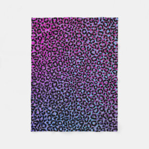 Cobertor De Velo Multi teste padrão do impressão do leopardo da cor