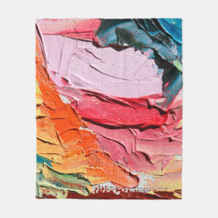 Cobertor De Velo Multicolored oil paint texture. Abstract art backg