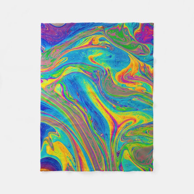 Cobertor De Velo Multicolored painting (Frente)