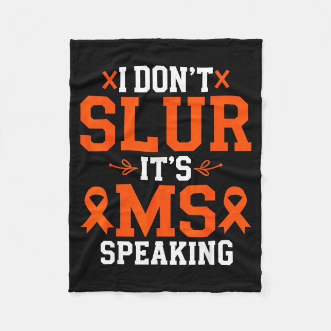 Cobertor De Velo Multiple Sclerosis Awareness Ms Awareness Month Ms (Frente)