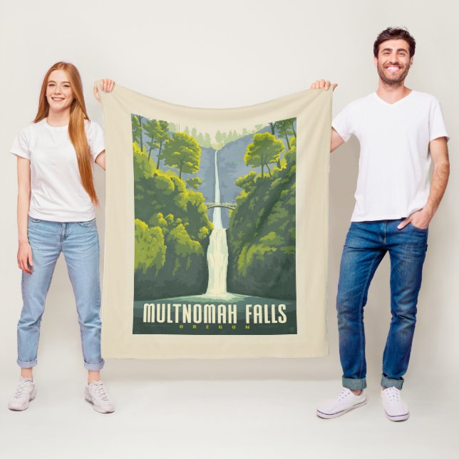 Cobertor De Velo Multnomah Falls | Oregon (In Situ)