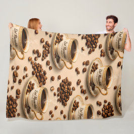 Cobertor De Velo Munchy coffee beans, premium fleece blanket