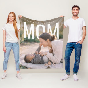 Cobertor De Velo Mundo PhotoPop Mãe Mais Querida Foto Personalizada