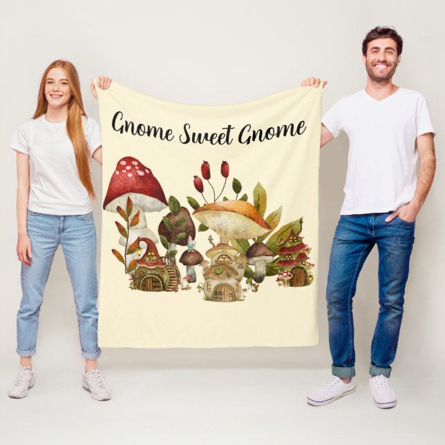 Cobertor De Velo Mushroom Gnome Enchantation (In Situ)