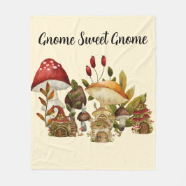 Cobertor De Velo Mushroom Gnome Enchantation
