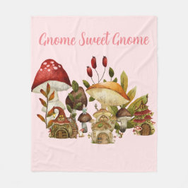 Cobertor De Velo Mushroom Gnome Enchantation