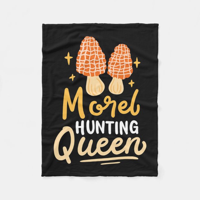 Cobertor De Velo Mushroom Morel Hunting Queen (Frente)