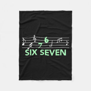 Cobertor De Velo Música engraçada 67 Música Meme Gíria Seis Sete Mú