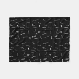 Cobertor De Velo Musical Theater Inspirational Quotes Black & White