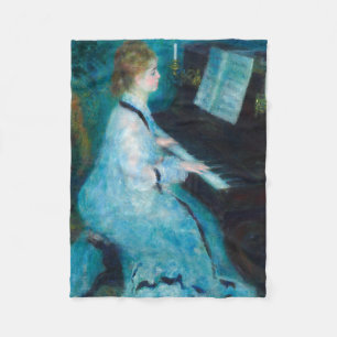 Cobertor De Velo Musico de Piano Renoir Woman
