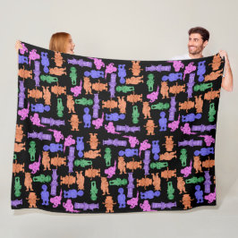 Cobertor De Velo Mustachioed Men All-Over Print