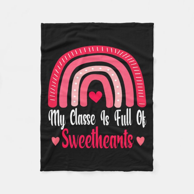 Cobertor De Velo My Cl Is Full Of Sweethearts Love Valentines Da  (Frente)