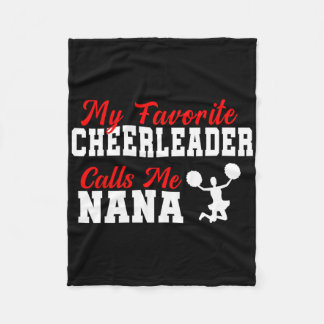 Cobertor De Velo My Favorite Cheerleader Calls Me Nana Funny Nana 