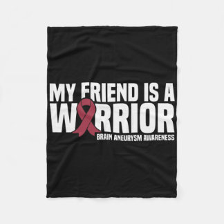 Cobertor De Velo My Friend Is A Warrior Brain Aneurysm Awareness