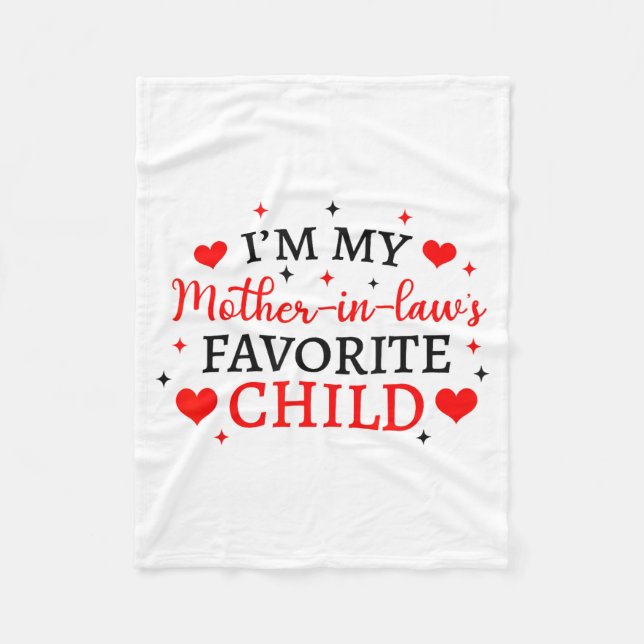 Cobertor De Velo My Mother In Laws Favorite Child, Funny Parent Wom (Frente)