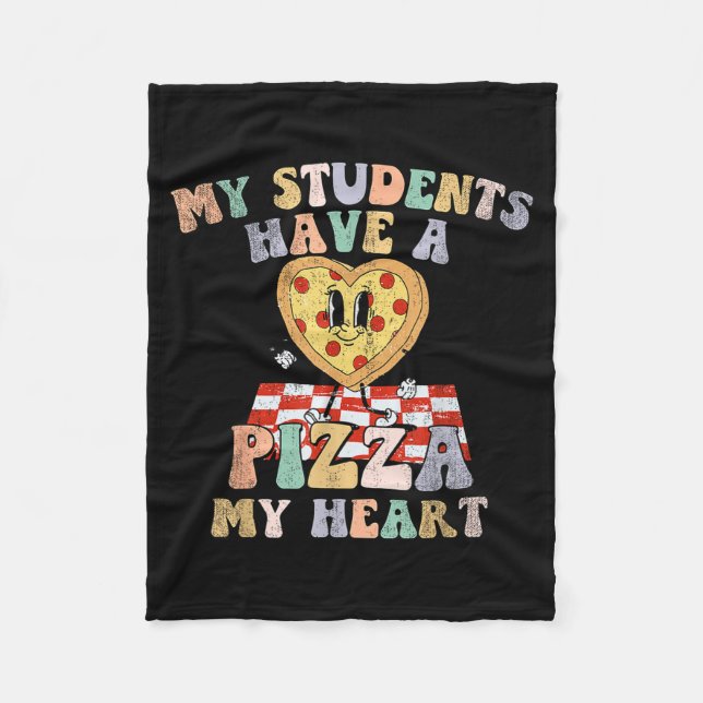 Cobertor De Velo My Students Have A Zza-my-heart Valentines Day Tea (Frente)