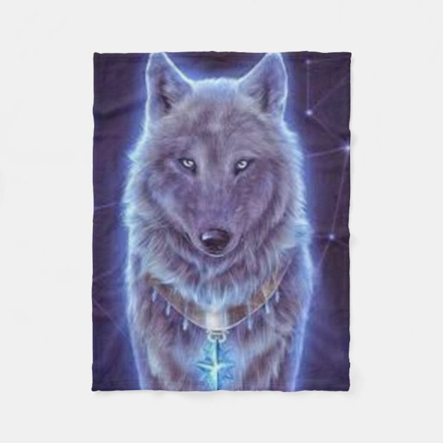 Cobertor De Velo Mystic Wolf (Frente)