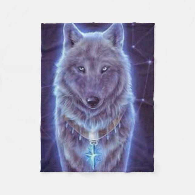 Cobertor De Velo Mystic Wolf (Frente)