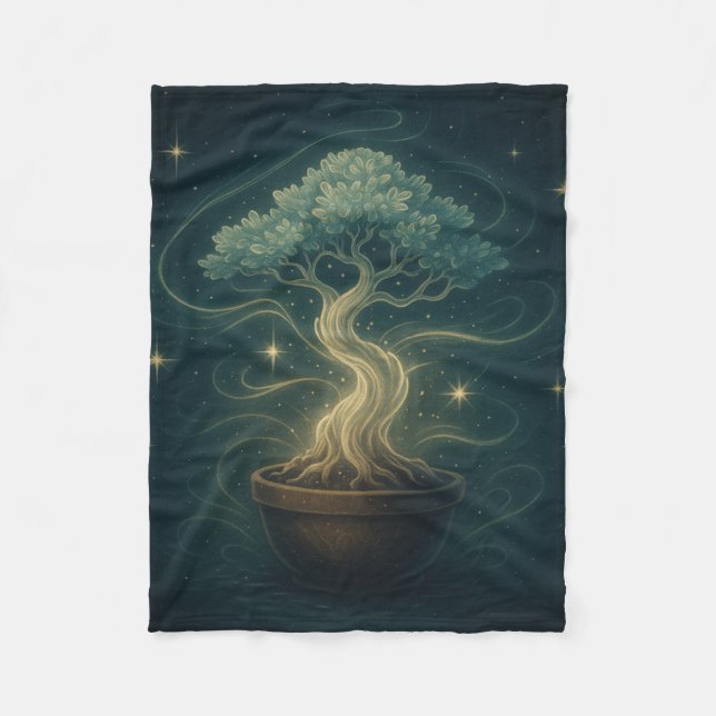 Cobertor De Velo Mystical Bonsai Spirit Throw Blanket - Encantado (Frente)