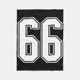Cobertor De Velo Nº 66 do White Outline Número 66 do Fan Jersey Sty