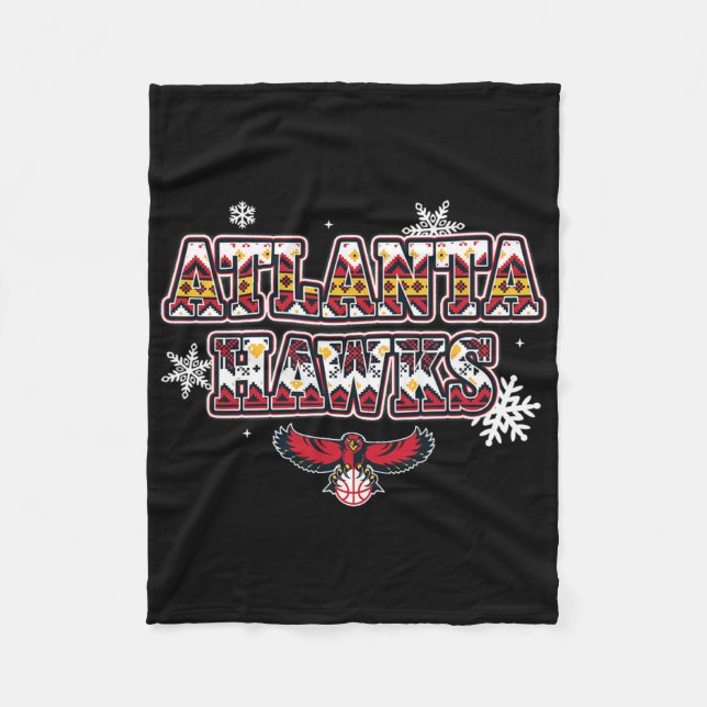 Cobertor De Velo N Atlanta Hawks Christmas Ugly Sweater  (Frente)