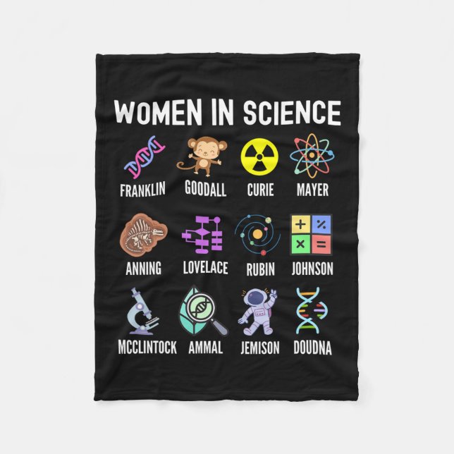 Cobertor De Velo Na Ciência - Feministas Que Empoderam Crianças-Tro (Frente)