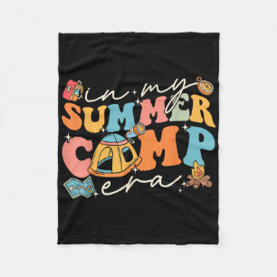 Cobertor De Velo Na Minha Era de Acampamento de Verão Retro Acampan