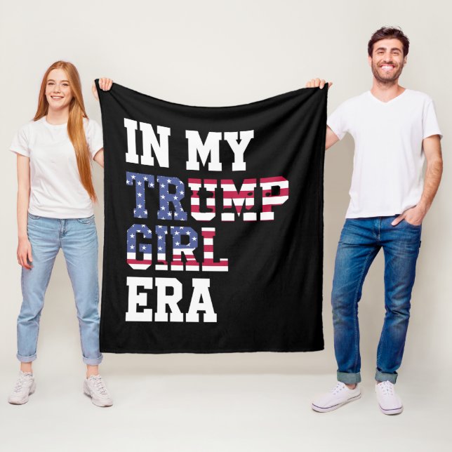 Cobertor De Velo Na minha Trump Girl Era US 47th Presidente (In Situ)