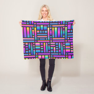 Cobertor De Velo Na moda moderno-padrão - moda Geométrica Tartan