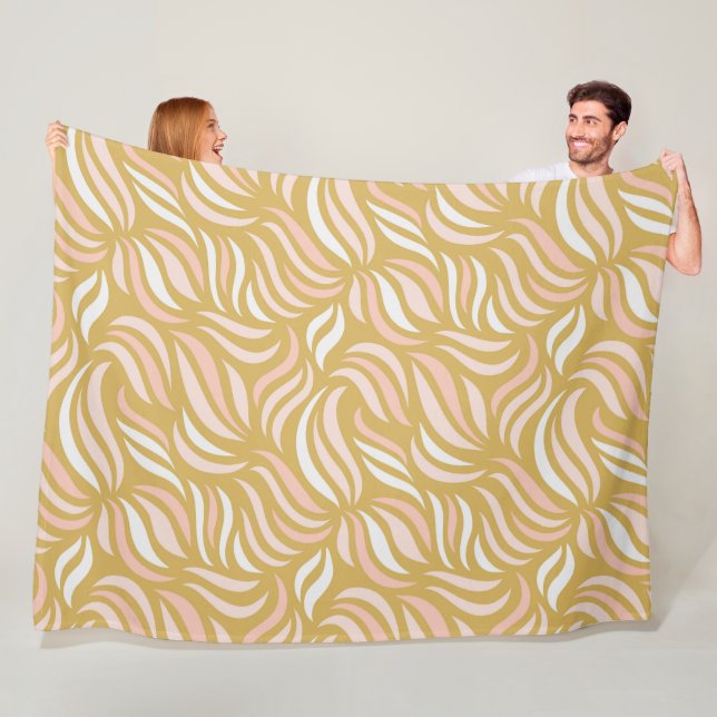 Cobertor De Velo Na moda wavy lines beige (In Situ)