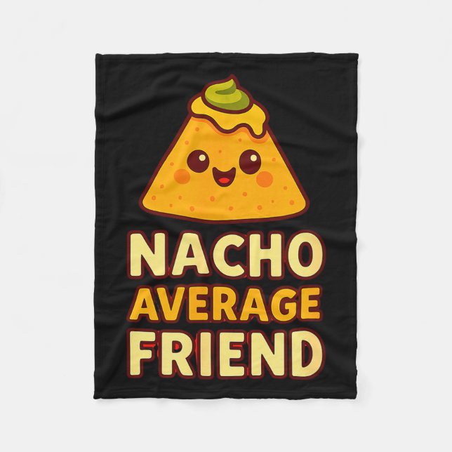 Cobertor De Velo Nacho Average Friend Pun  (Frente)
