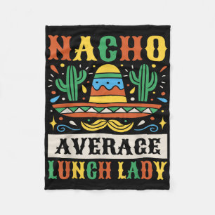 Cobertor De Velo Nacho Average Lunch Lady Cinco De Mayo Mexicana