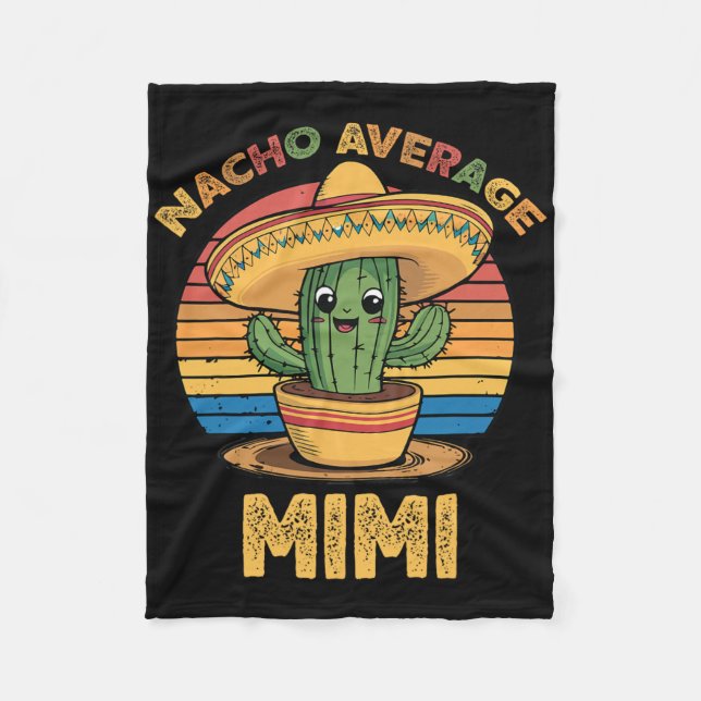 Cobertor De Velo Nacho Average Mimi Correspondente Mexicano Cinco D (Frente)