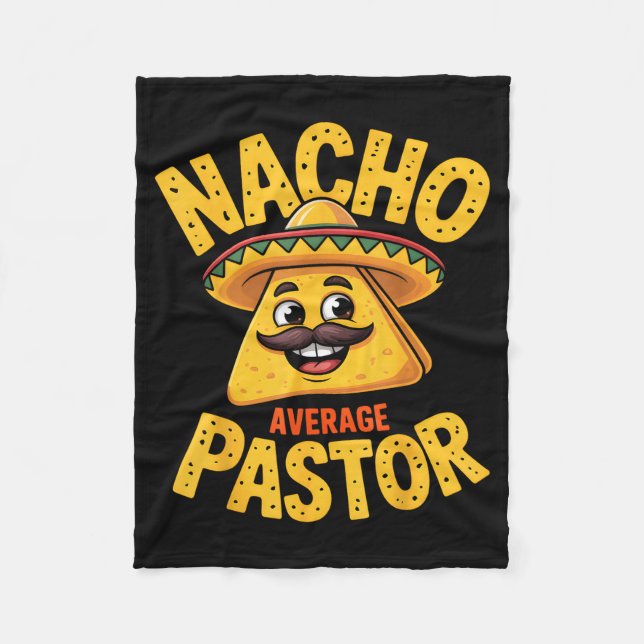 Cobertor De Velo Nacho Average Pastor Funny Christian  (Frente)