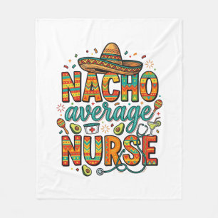 Cobertor De Velo Nacho Enfermeira Média Fiesta Vector Camisa Design