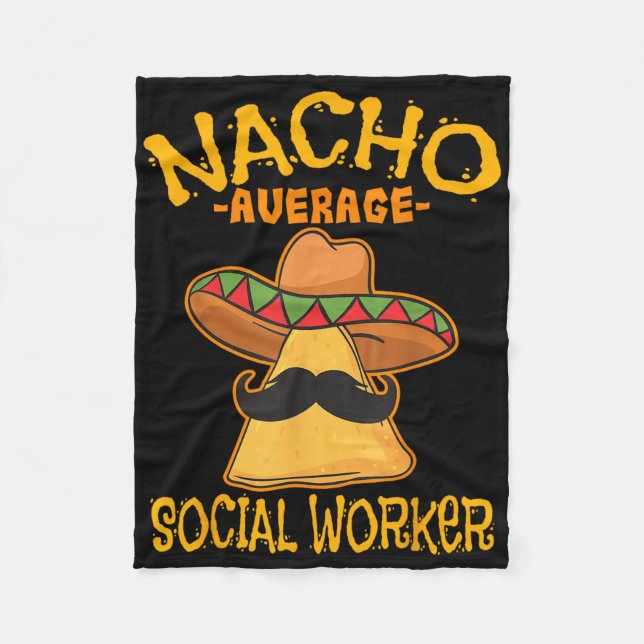 Cobertor De Velo Nacho Média de Trabalhadores Sociais Cin de Bem-Es (Frente)