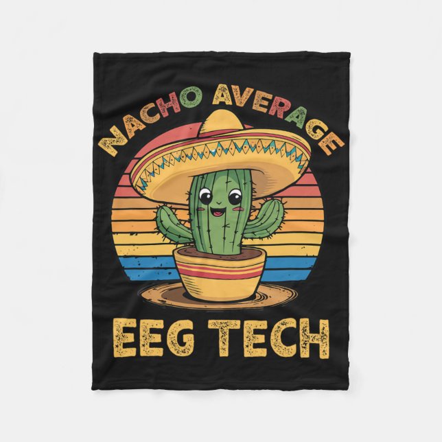 Cobertor De Velo Nacho Média Eeg Tech Mexicano Cinco De Mayo Techn (Frente)