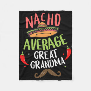 Cobertor De Velo Nacho Média Excelente Vovó Mexicano Cinco Mustache